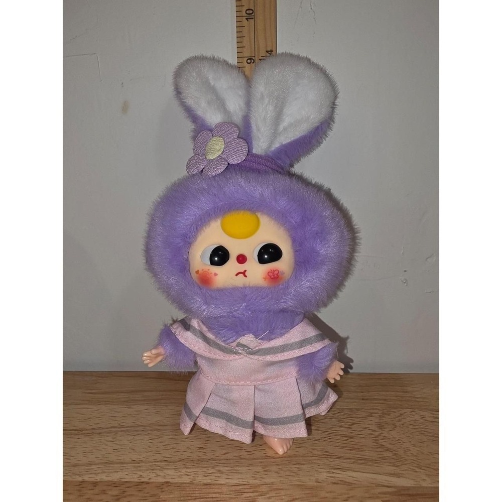 Baby Three Macaron Cute Bunny blind box plush figure purple rabbit